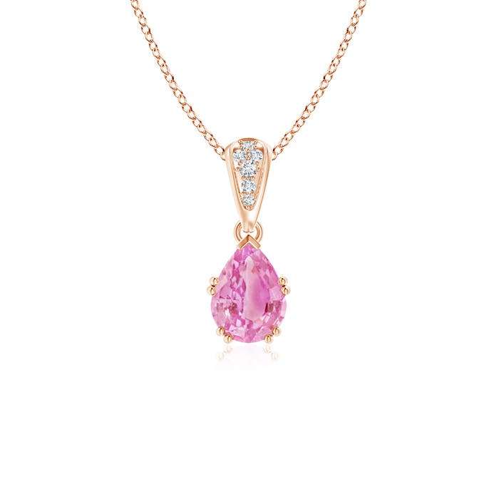 A - Pink Sapphire / 0.85 CT / 14 KT Rose Gold