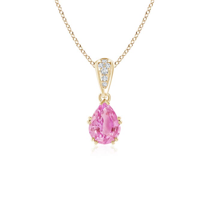 A - Pink Sapphire / 0.85 CT / 14 KT Yellow Gold