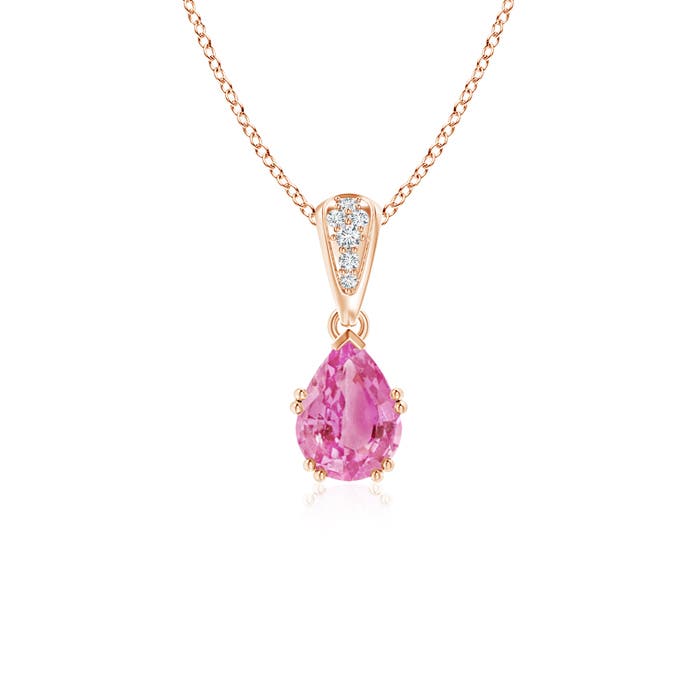 AA - Pink Sapphire / 0.85 CT / 14 KT Rose Gold