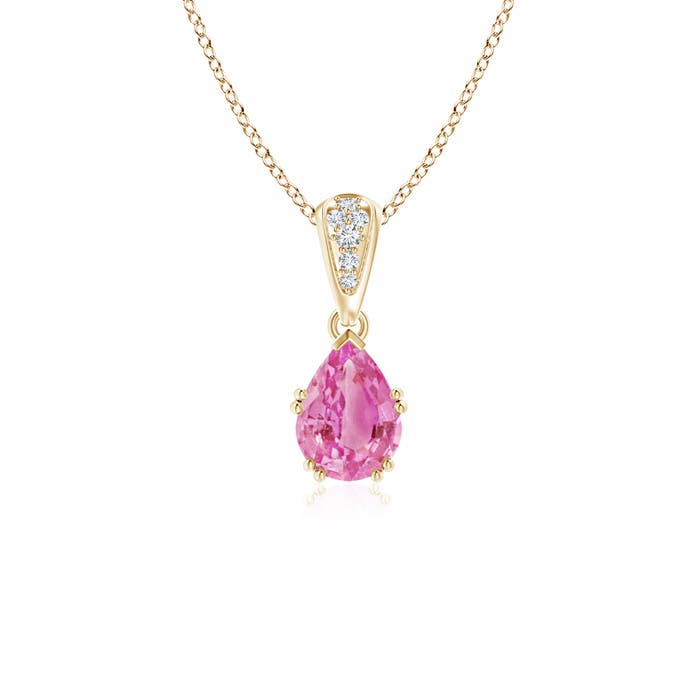 AA - Pink Sapphire / 0.85 CT / 14 KT Yellow Gold