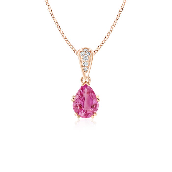 AAA - Pink Sapphire / 0.85 CT / 14 KT Rose Gold