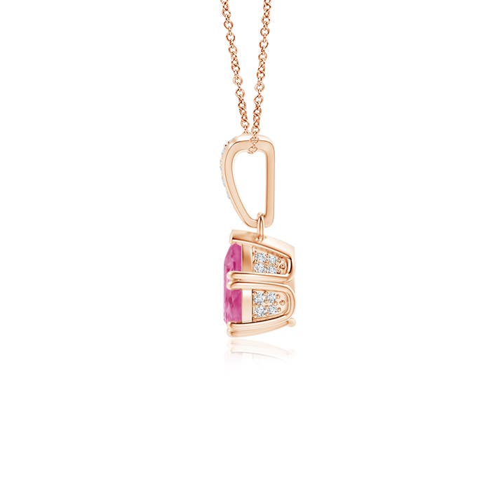 AAA - Pink Sapphire / 0.85 CT / 14 KT Rose Gold