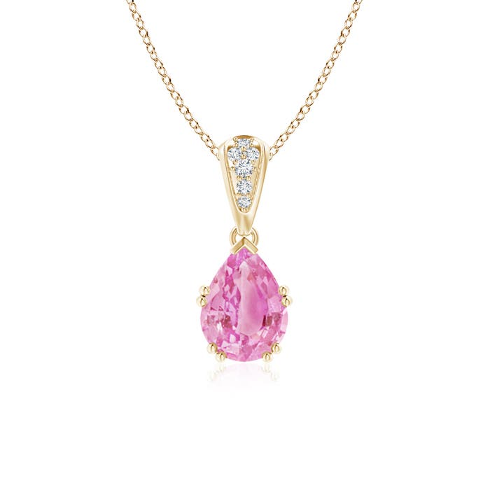 A - Pink Sapphire / 1.4 CT / 14 KT Yellow Gold