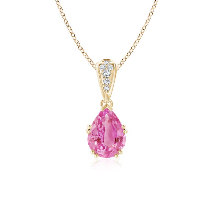 AA - Pink Sapphire / 1.4 CT / 14 KT Yellow Gold