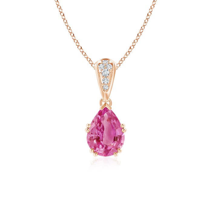 AAA - Pink Sapphire / 1.4 CT / 14 KT Rose Gold