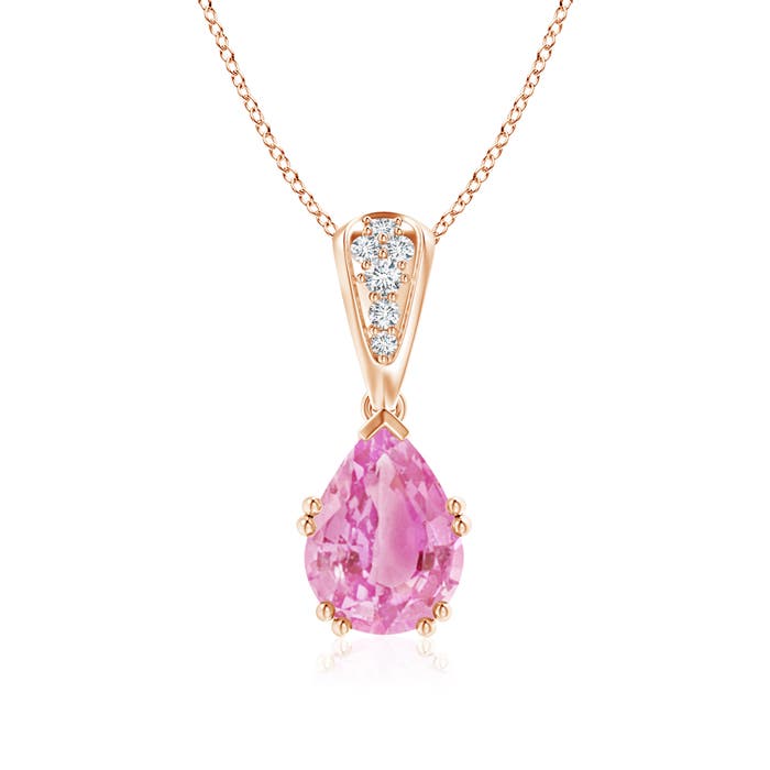 A - Pink Sapphire / 2.16 CT / 14 KT Rose Gold