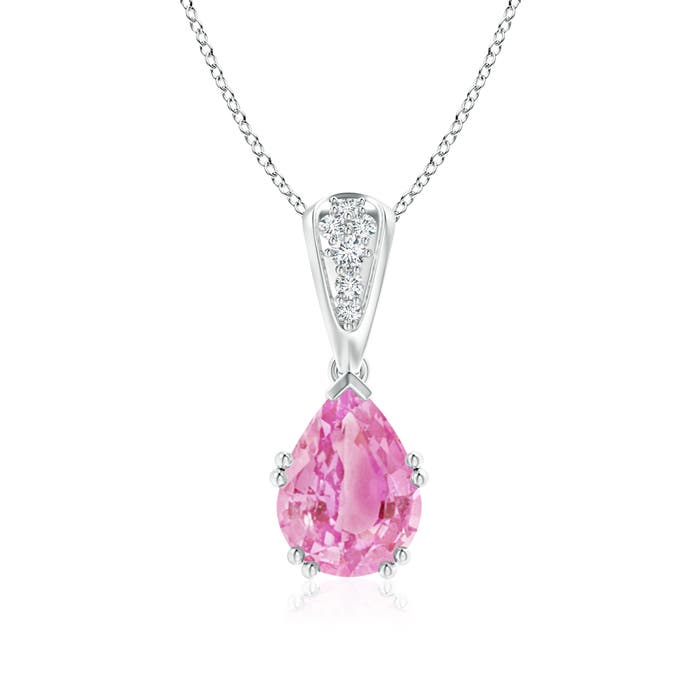 A - Pink Sapphire / 2.16 CT / 14 KT White Gold