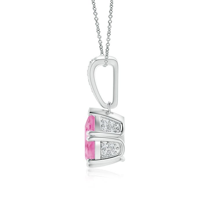 A - Pink Sapphire / 2.16 CT / 14 KT White Gold