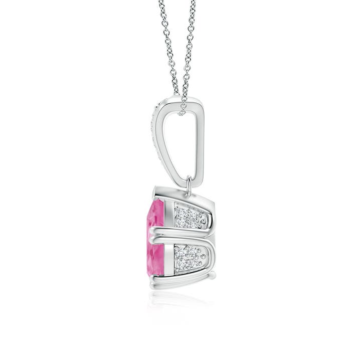 AA - Pink Sapphire / 2.16 CT / 14 KT White Gold