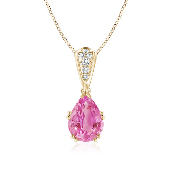 AA - Pink Sapphire / 2.16 CT / 14 KT Yellow Gold