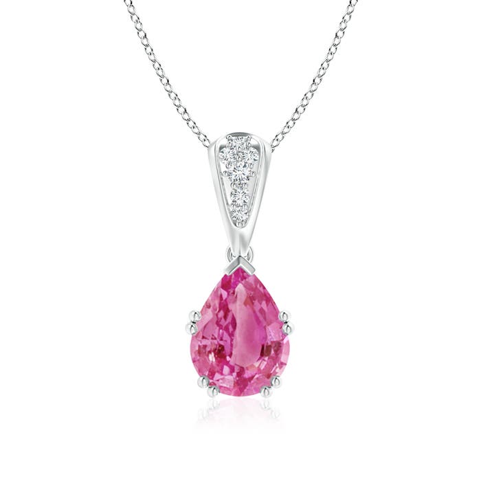 AAA - Pink Sapphire / 2.16 CT / 14 KT White Gold