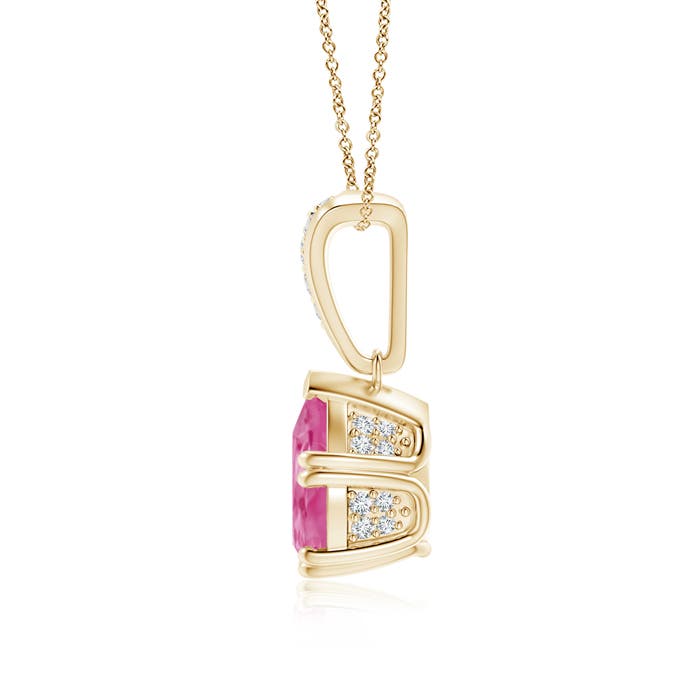 AAA - Pink Sapphire / 2.16 CT / 14 KT Yellow Gold