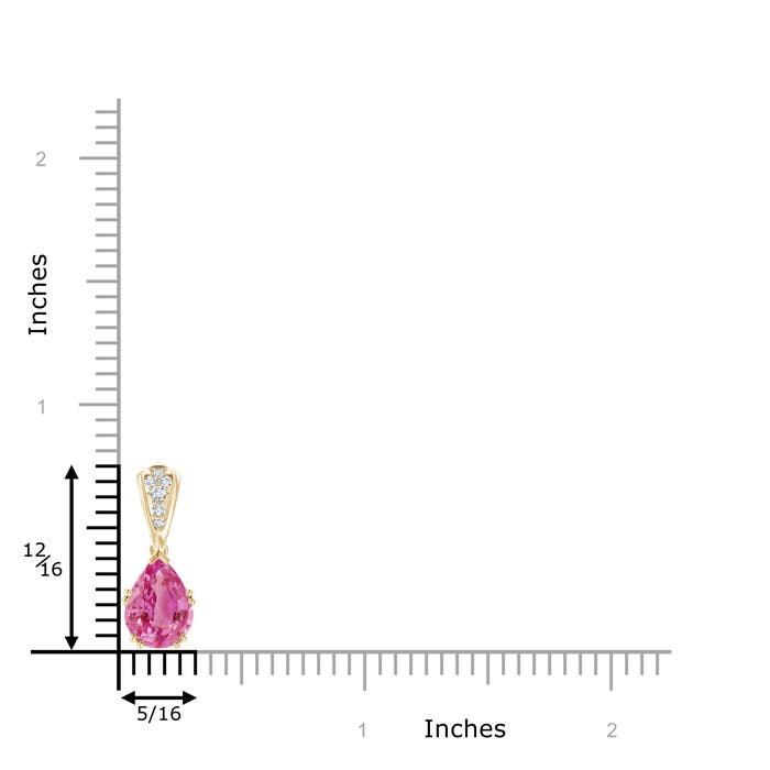 AAA - Pink Sapphire / 2.16 CT / 14 KT Yellow Gold