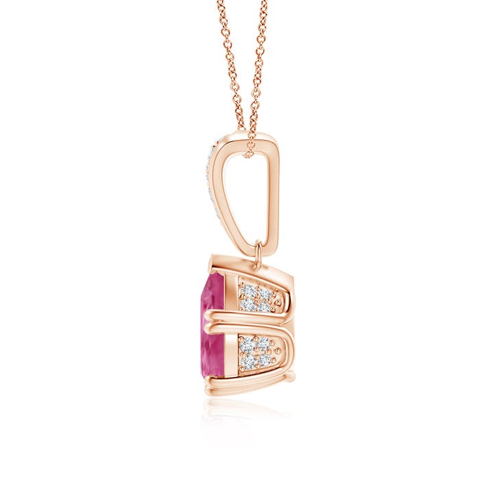 AAAA - Pink Sapphire / 2.16 CT / 14 KT Rose Gold