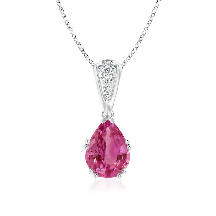 AAAA - Pink Sapphire / 2.16 CT / 14 KT White Gold