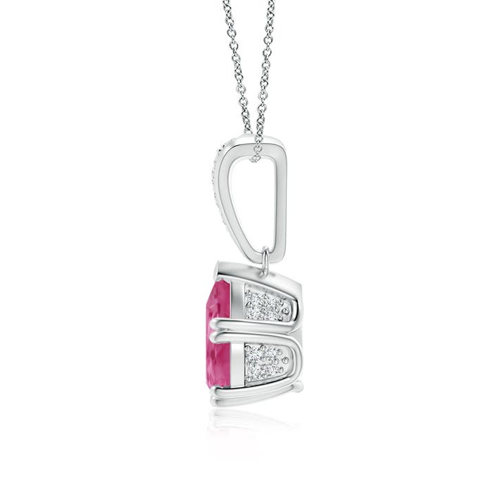 AAAA - Pink Sapphire / 2.16 CT / 14 KT White Gold