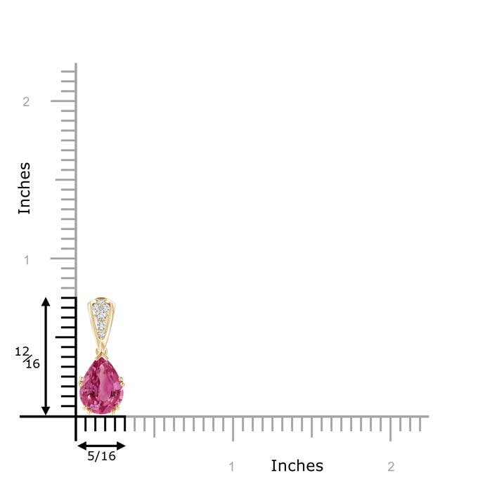 AAAA - Pink Sapphire / 2.16 CT / 14 KT Yellow Gold