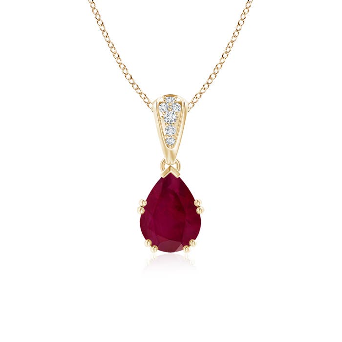 A - Ruby / 1.3 CT / 14 KT Yellow Gold