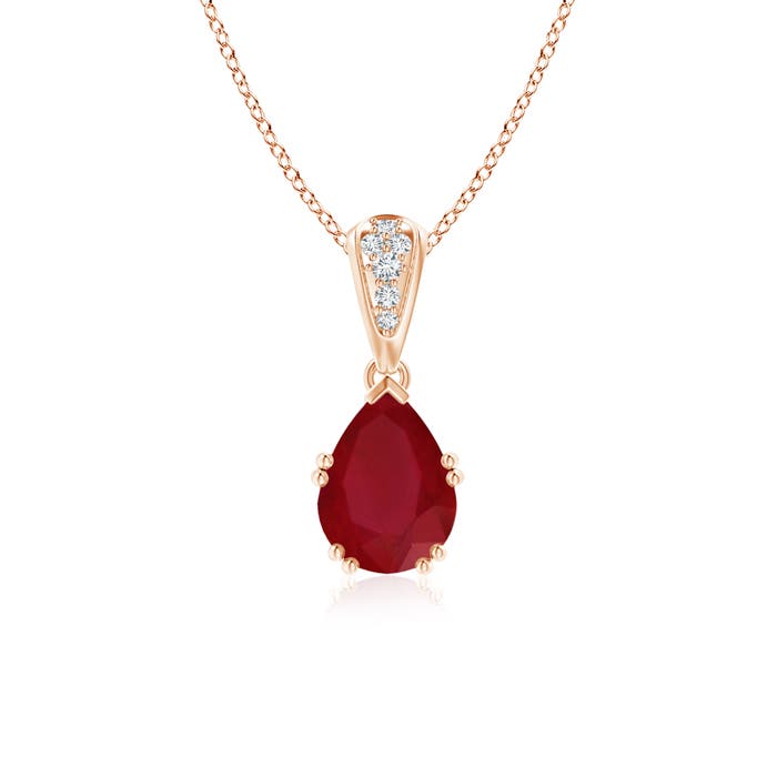 AA - Ruby / 1.3 CT / 14 KT Rose Gold