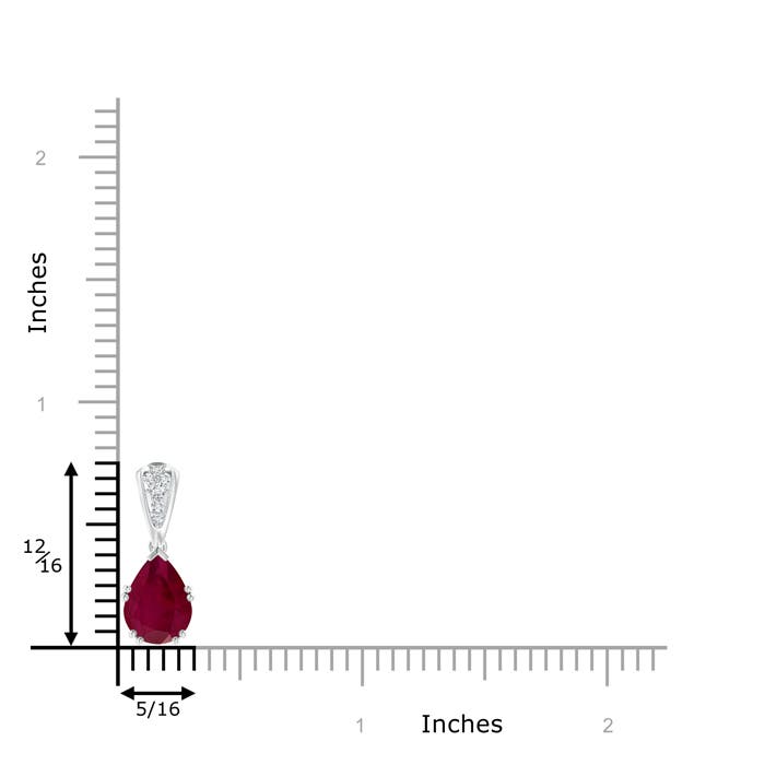 A - Ruby / 2.16 CT / 14 KT White Gold