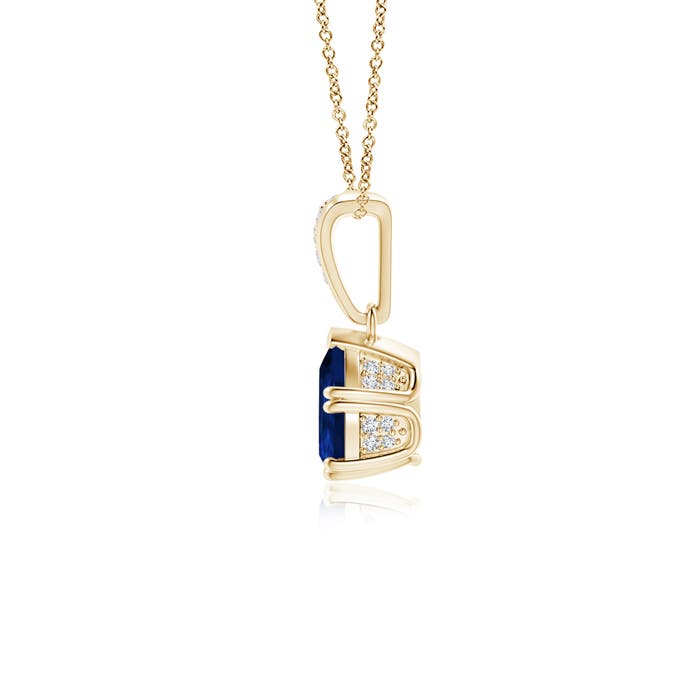 AA - Blue Sapphire / 0.85 CT / 14 KT Yellow Gold