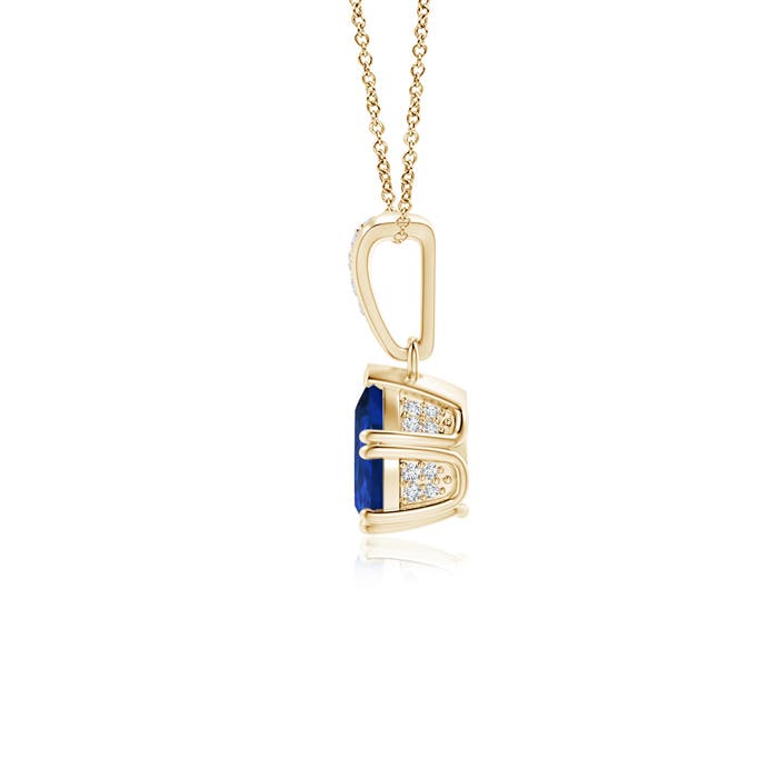 AAA - Blue Sapphire / 0.85 CT / 14 KT Yellow Gold