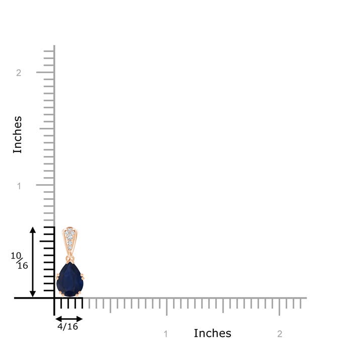 A - Blue Sapphire / 1.3 CT / 14 KT Rose Gold