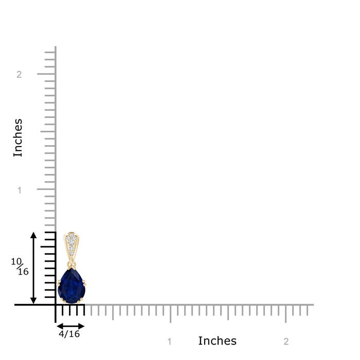 AA - Blue Sapphire / 1.3 CT / 14 KT Yellow Gold