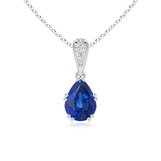 Pear AAA Blue Sapphire