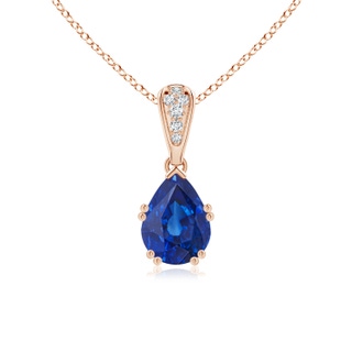 Pear AAA Blue Sapphire