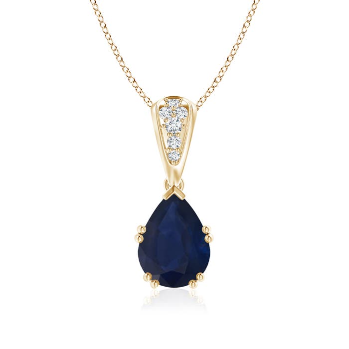 A - Blue Sapphire / 2.01 CT / 14 KT Yellow Gold