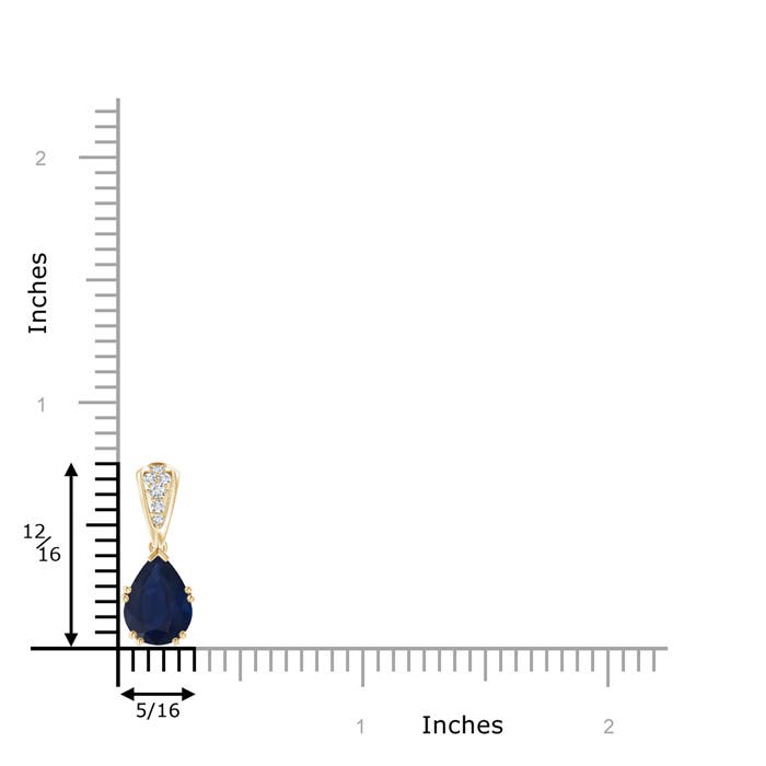 A - Blue Sapphire / 2.01 CT / 14 KT Yellow Gold