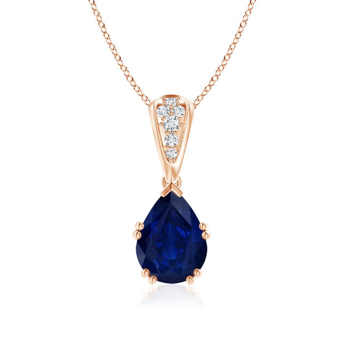 AA - Blue Sapphire / 2.01 CT / 14 KT Rose Gold