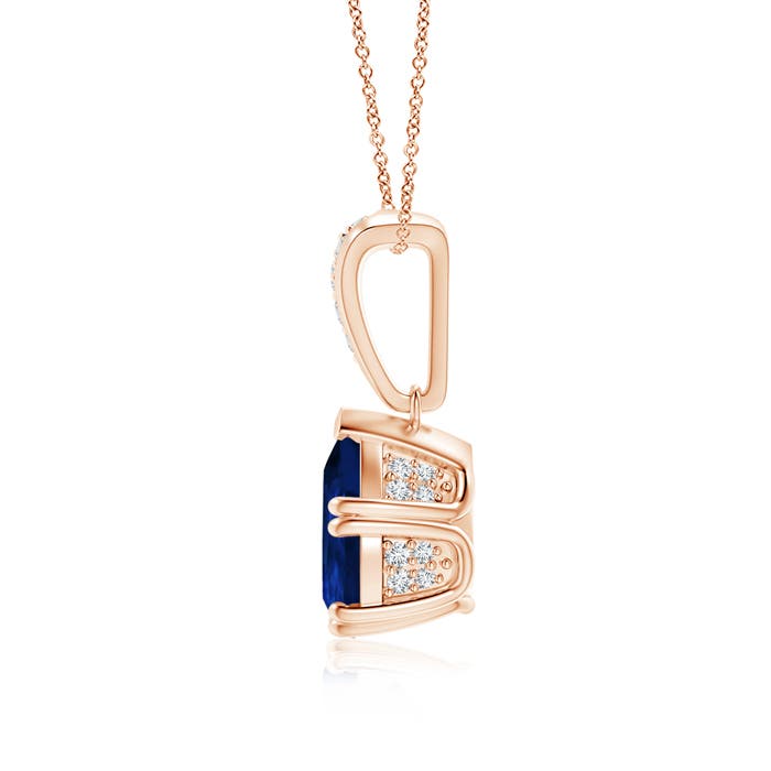 AA - Blue Sapphire / 2.01 CT / 14 KT Rose Gold