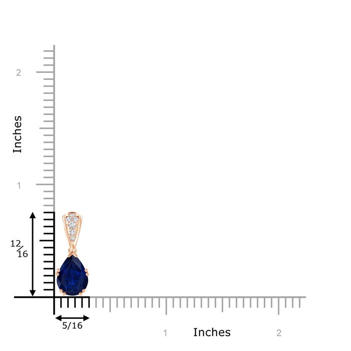 AA - Blue Sapphire / 2.01 CT / 14 KT Rose Gold