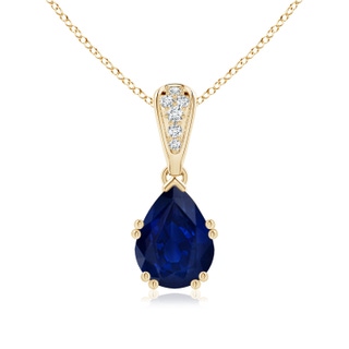 Pear AA Blue Sapphire