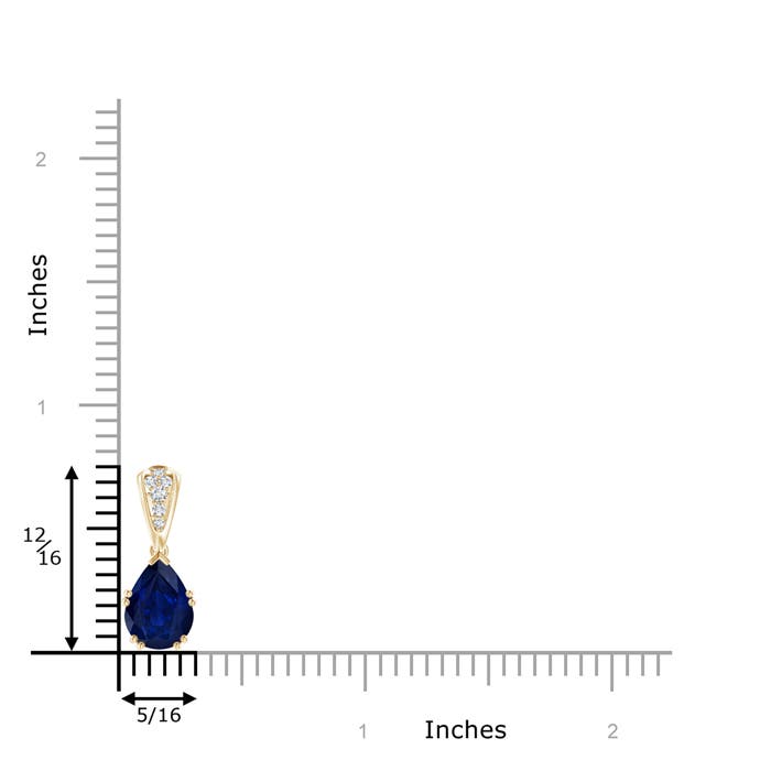 AA - Blue Sapphire / 2.01 CT / 14 KT Yellow Gold