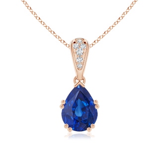 Pear AAA Blue Sapphire