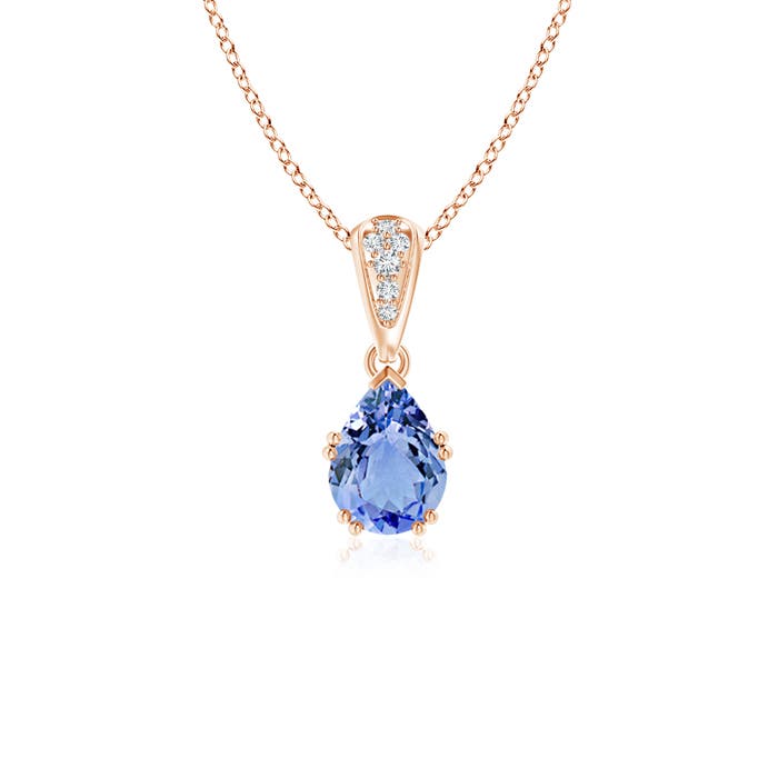 A - Tanzanite / 0.75 CT / 14 KT Rose Gold