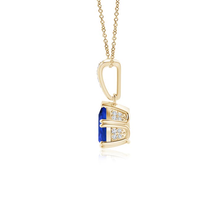 AAA - Tanzanite / 0.75 CT / 14 KT Yellow Gold