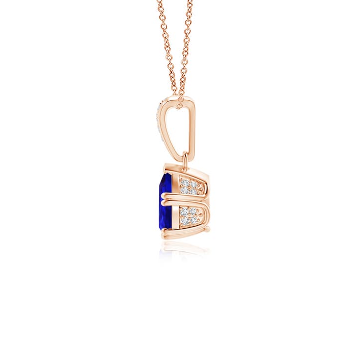 AAAA - Tanzanite / 0.75 CT / 14 KT Rose Gold