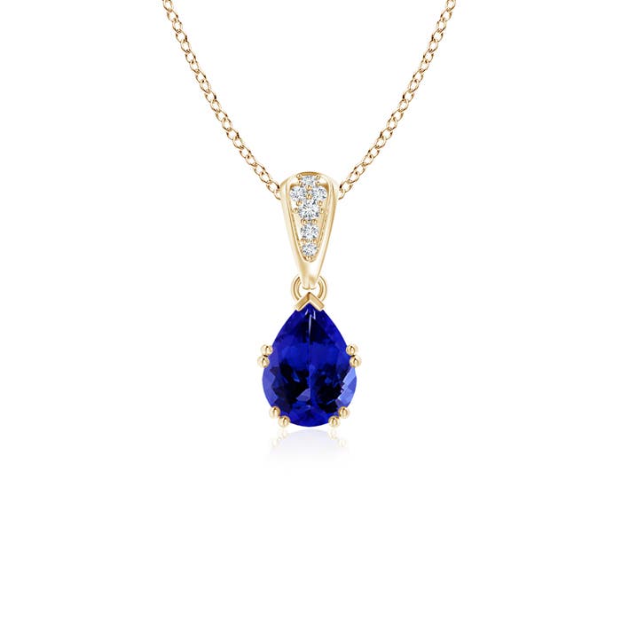 AAAA - Tanzanite / 0.75 CT / 14 KT Yellow Gold