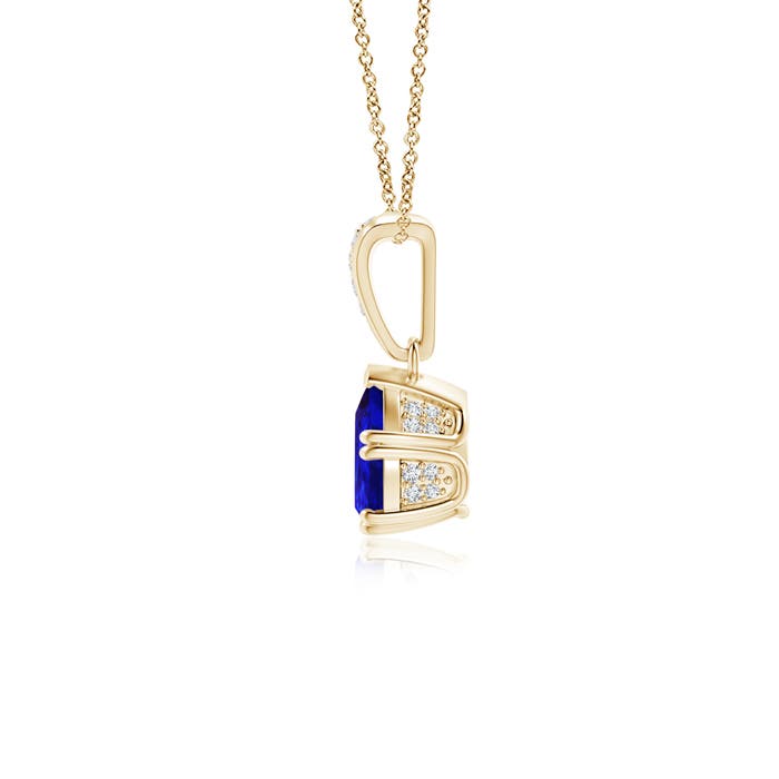 AAAA - Tanzanite / 0.75 CT / 14 KT Yellow Gold