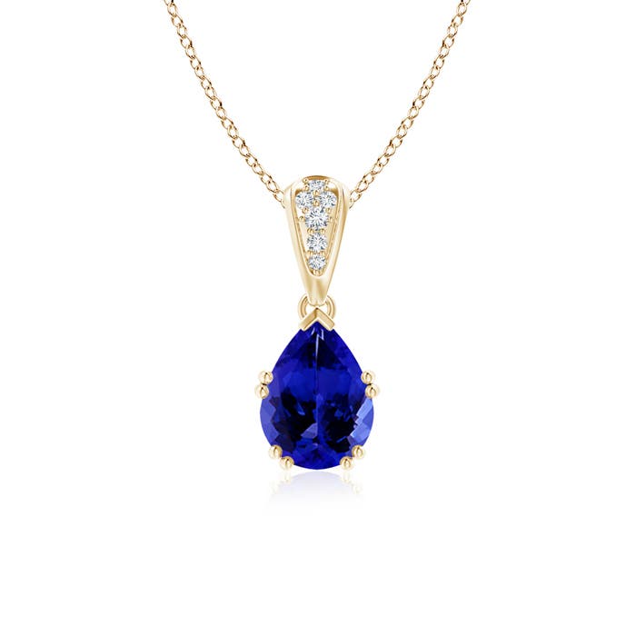 AAAA - Tanzanite / 1.25 CT / 14 KT Yellow Gold