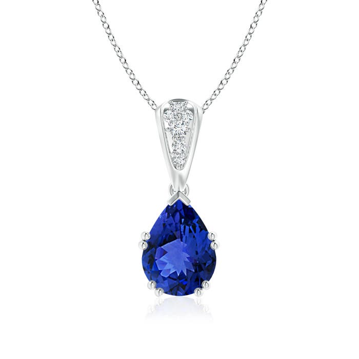 AAA - Tanzanite / 1.91 CT / 14 KT White Gold