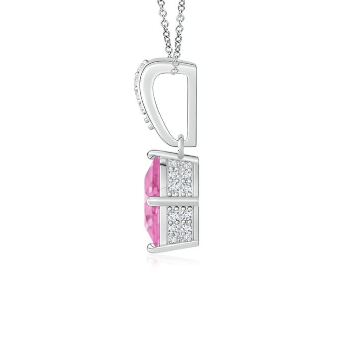 A - Pink Sapphire / 0.94 CT / 14 KT White Gold