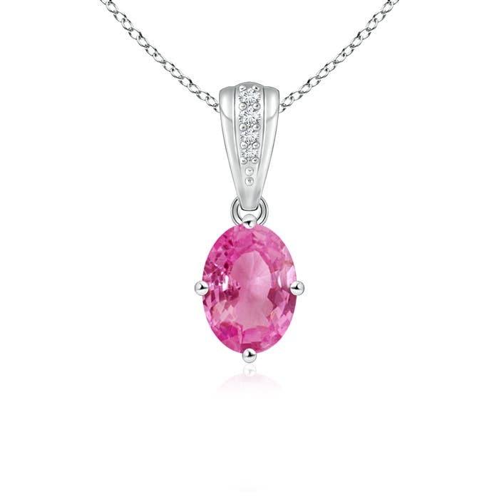 AAA - Pink Sapphire / 0.94 CT / 14 KT White Gold