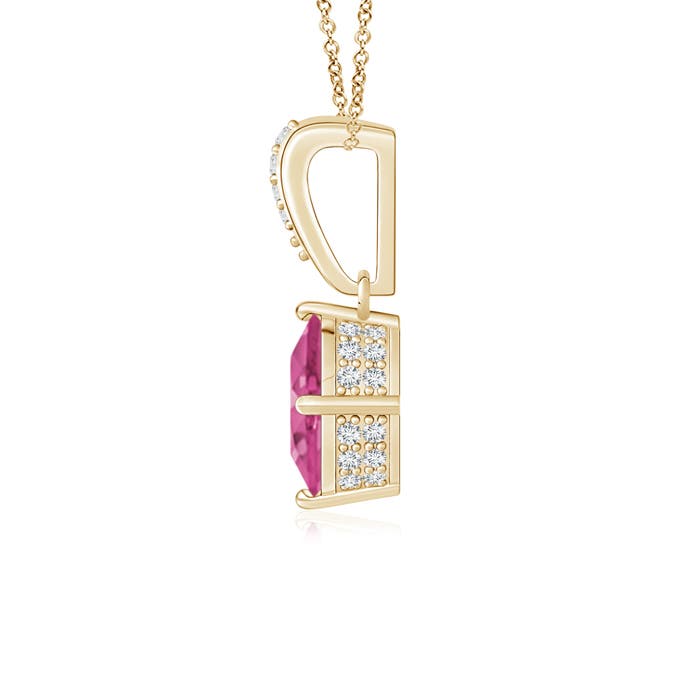 AAAA - Pink Sapphire / 0.94 CT / 14 KT Yellow Gold