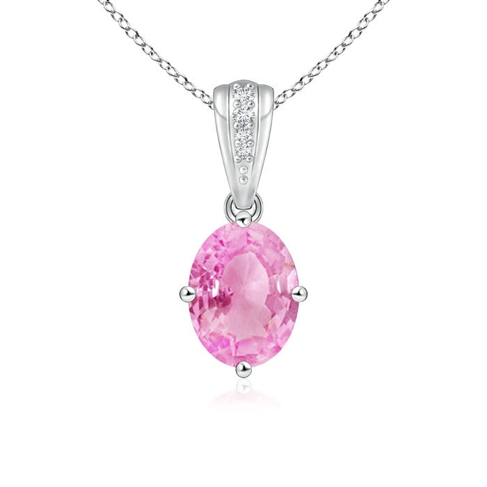 A - Pink Sapphire / 1.59 CT / 14 KT White Gold