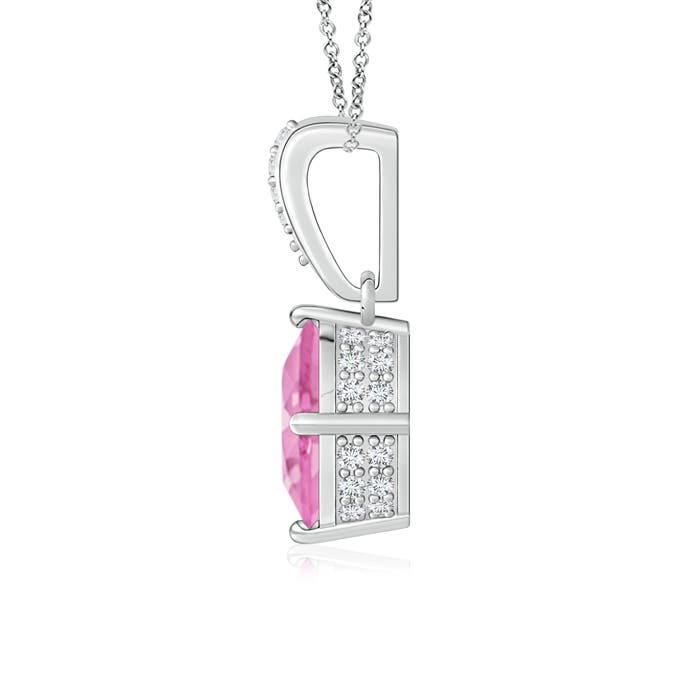 A - Pink Sapphire / 1.59 CT / 14 KT White Gold